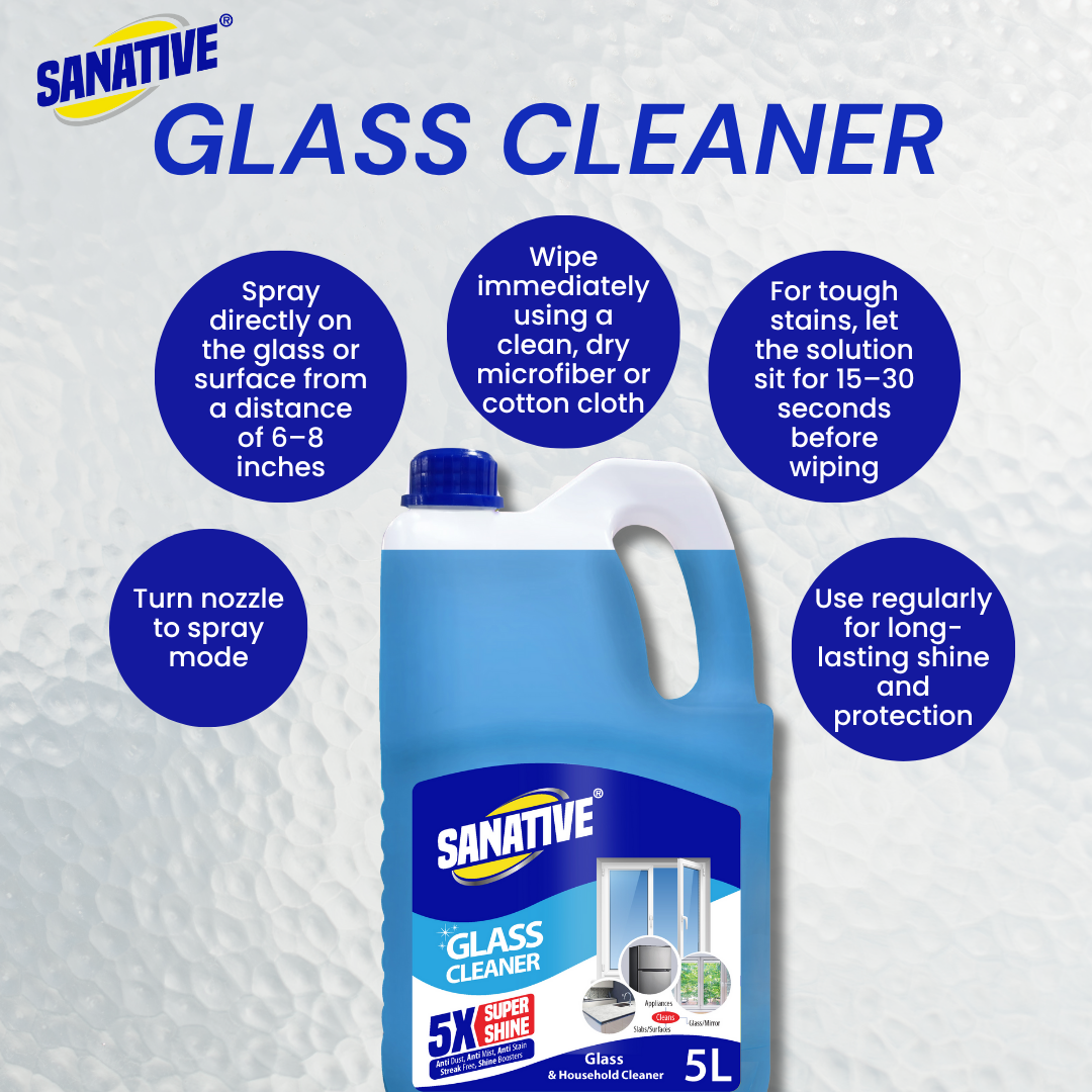 Sanative Glass Cleaner 5X Super Shine